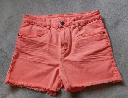 Продам новые джинсовые шорты яркого неонового оранжевого цвета марки H&M. Ку. . фото 11