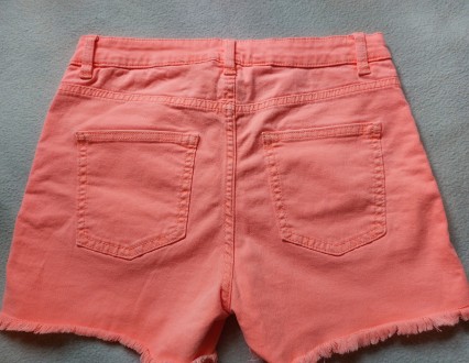Продам новые джинсовые шорты яркого неонового оранжевого цвета марки H&M. Ку. . фото 6