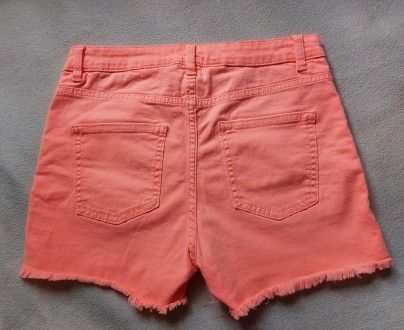 Продам новые джинсовые шорты яркого неонового оранжевого цвета марки H&M. Ку. . фото 5