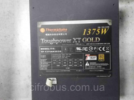 Блок живлення ATX потужністю 1375 Вт, стандарт ATX12V 2.3 / EPS12V, охолодження:. . фото 2