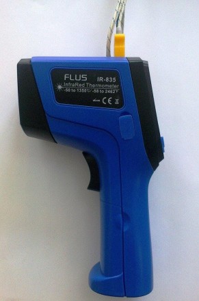 FLUS IR-835 – мультифункциональный, портативный, цифровой пирометр для дистанцио. . фото 3