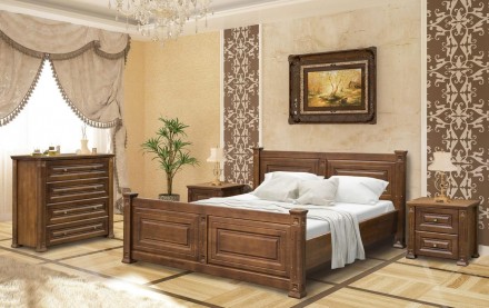 Шикарна спальня Міленіум з дуба здатна підкорити серця найвибагливіших і знаючих. . фото 2