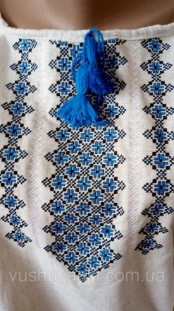 Тканина- натуральне домоткане полотно і натуральний льон,машинна вишивка хрестик. . фото 4
