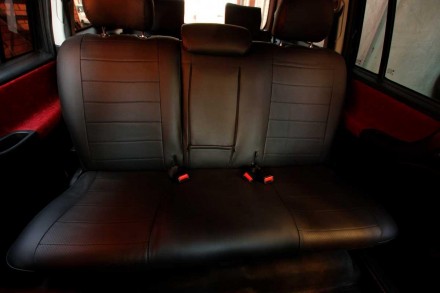 Чехлы на сиденья Ауди А4 Б6 (Audi A4 B6) (модельные, экокожа, отдельный подголов. . фото 7