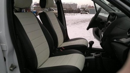 Чехлы на сиденья Ауди А4 Б6 (Audi A4 B6) (модельные, экокожа, отдельный подголов. . фото 5