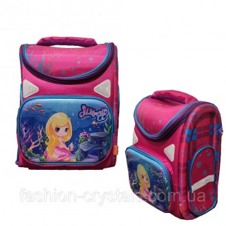 комфортный и вместительный школьный рюкзак подойдет для девочек младшей или сред. . фото 2