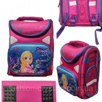 комфортный и вместительный школьный рюкзак подойдет для девочек младшей или сред. . фото 3