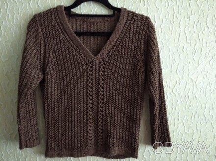 Укороченный свитер, кофточка, джемпер, идеальное состояние.
Цвет - коричневый с. . фото 1
