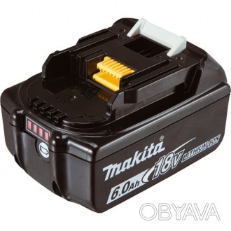 Переваги акумулятора Makita
	LED індикатор вбудований в акумулятор, гарантує точ. . фото 1