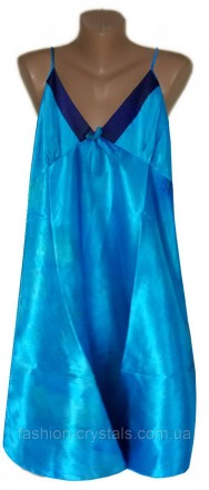  Элегантный атласный халат с ночной рубашкой из искусственного шелка с поясом, к. . фото 5