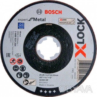Основні переваги Bosch X-LOCK Expert for Metal:
	125 мм - робочий діаметр
	X-Loc. . фото 1