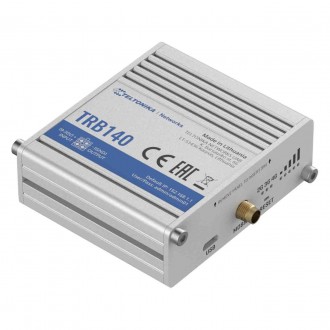 Маршрутизатор Teltonika TRB140 (industrial, 1xFE LAN, 1xSIM, 4G/LTE.Cat4, 1xMicr. . фото 3