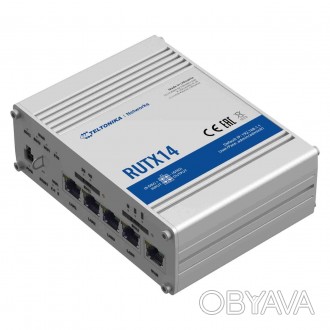 Беспроводной маршрутизатор Teltonika RUTX14 (industrial, AC1200, BLE, 1xGE WAN, . . фото 1