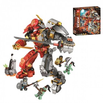 Конструктор 11555 Ніндзя Ніндзяго Ninjago Кам'яний робот вогню 998 деталей. Харків. фото 1 Конструктор 11555 Ніндзя Ніндзяго Ninjago Кам'яний робот вогню 998 деталей. Харків. фото 1