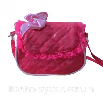 Красивая нарядная сумочка для девочки, кружевная оборочка и бантик придает элега. . фото 2
