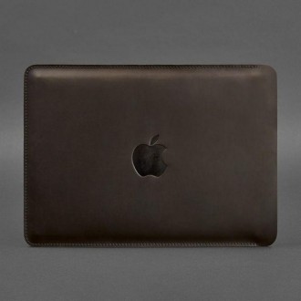 Лаконичный кожаный чехол додходит для MacBook Pro 15'' и 16''. Чехол ручной рабо. . фото 4