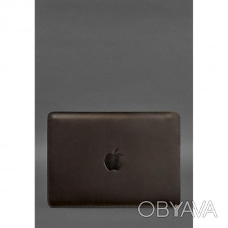Лаконичный кожаный чехол додходит для MacBook Pro 15'' и 16''. Чехол ручной рабо. . фото 1
