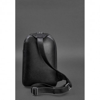 Стильный мужской рюкзак на одно плечо Chest Bag в черном цвете отлично дополнит . . фото 5