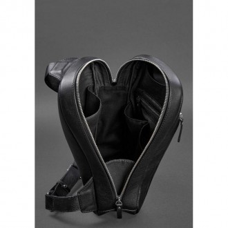 Стильный мужской рюкзак на одно плечо Chest Bag в черном цвете отлично дополнит . . фото 6
