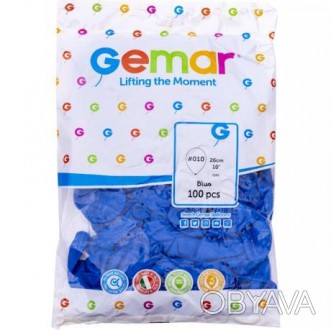 Кульки 10` пастель "Блакитні" , ціна за упаковку 100 штук.. . фото 1