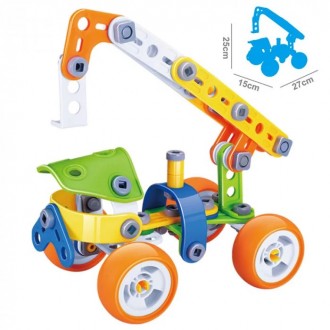 Конструктор дитячий Build&Play Автокран 98 ел. (J-7702) - яскравий і барвистий н. . фото 2