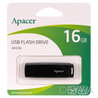 Флешка Apacer USB 16Gb AH336 Black AP16GAH336B-1 915573. . фото 1
