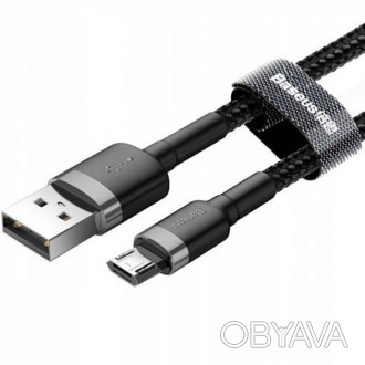 Описание Кабеля BASEUS Micro USB cafule 50 см, черного
Кабель BASEUS Micro USB c. . фото 1