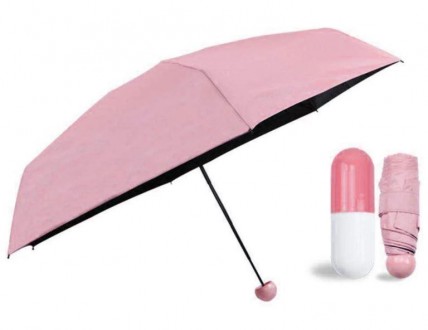 Зонтик-капсула 6752, розовый
Капсульный зонтик 6752 – это практичная и стильная . . фото 3