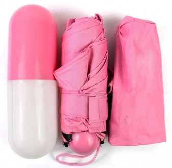 Зонтик-капсула 6752, розовый
Капсульный зонтик 6752 – это практичная и стильная . . фото 4