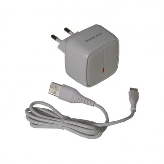 Описание Адаптера сетевого KONI Strong с кабелем Micro USB KS71Q(M), белый
Адапт. . фото 2