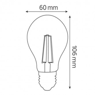 Лампа-груша з цоколем E27 Horoz Electric 001-015-0008-010 8 Вт E27 — це відмінни. . фото 3