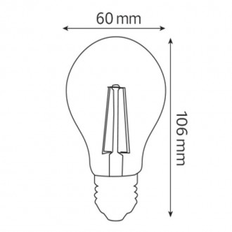 Лампа-груша з цоколем E27 Horoz Electric 001-015-0006-010 6 Вт E27 — це відмінни. . фото 3