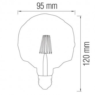 Лампа-шар з цоколем E27 Horoz Electric 001-036-0004-010 4 Вт E27 — це відмінний . . фото 3