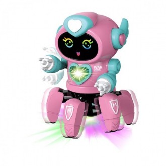 Яркий танцующий интерактивный Bot Robot с подсветкой, который передвигается на 6. . фото 2
