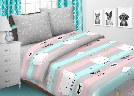 Комплект постільної білизни Hello Kitty ,поплін в кроватку. Киев. фото 1 Комплект постільної білизни Hello Kitty ,поплін в кроватку. Киев. фото 1