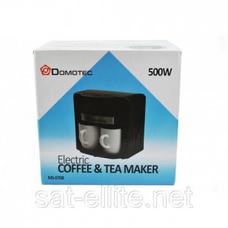 Капельная кофеварка DOMOTEC MS-0708 c керамическими чашкамиКофеварка Domotec 070. . фото 7