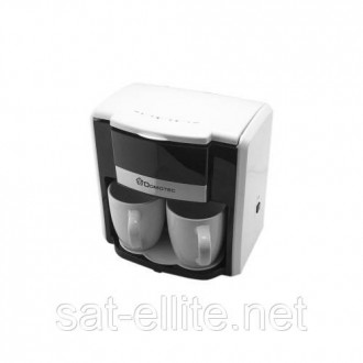 Капельная кофеварка Domotec MS-0706 с 2 чашками; белаяКофеварка Domotec MS-0706 . . фото 3