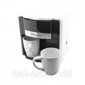 Капельная кофеварка Domotec MS-0706 с 2 чашками; белаяКофеварка Domotec MS-0706 . . фото 2