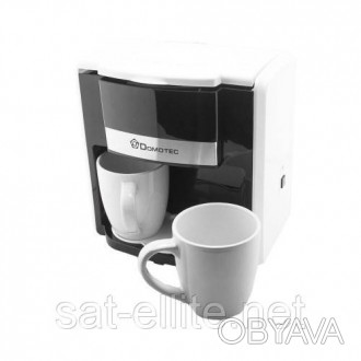 Капельная кофеварка Domotec MS-0706 с 2 чашками; белаяКофеварка Domotec MS-0706 . . фото 1