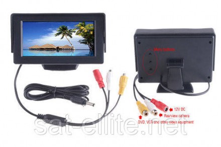 Монитор автомобильный TFT LCD экран 4;3” LCD экран 4;3” 4.3" TFT LCD color monit. . фото 5