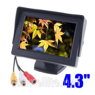 Монитор автомобильный TFT LCD экран 4;3” LCD экран 4;3” 4.3" TFT LCD color monit. . фото 3