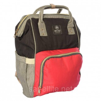 Сумка-рюкзак MK 2878; красно-серыйСумка-рюкзак MK 2878 удобный; легкий; прочный . . фото 2