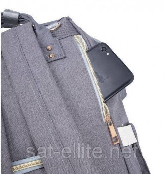 Сумка-рюкзак MK 2878; красно-серыйСумка-рюкзак MK 2878 удобный; легкий; прочный . . фото 7