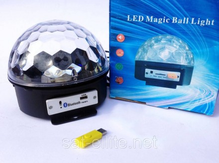 Светомузыка диско шар Magic Ball Music MP3 плеер с bluetooth XXB 01/M6  _x000D_ . . фото 3