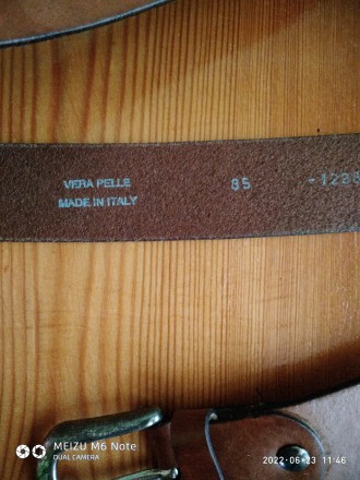 Мужской кожаный ремень под джинсы итальянского бренда Vera Pelle,состояние идеал. . фото 5