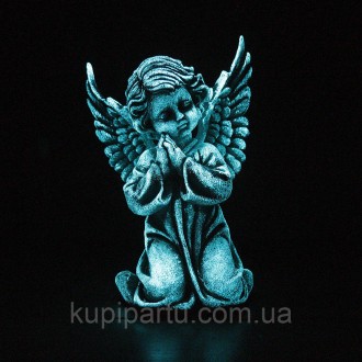 Статуэтка ангел молящийся выполнена из полимерного материала. Высота изделия – 3. . фото 3