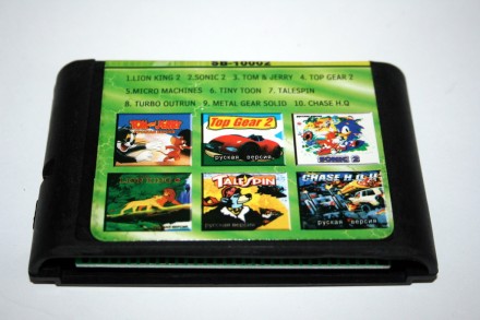 Сборник 10 в 1 SB-10002
Lion King
Sonic 2
Tom and Jerry
Top Gear 2
Micro mashine. . фото 4