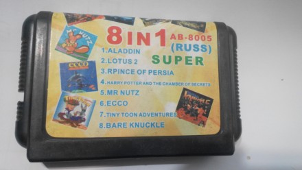 Сборник игр на Sega 8 в 1 AB-8005
1.Mr. Nutz
2.Aladdin
3.Ecco
4.Lotus 2
5.Prince. . фото 3