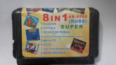 Сборник игр на Sega 8 в 1 AB-8005
1.Mr. Nutz
2.Aladdin
3.Ecco
4.Lotus 2
5.Prince. . фото 2