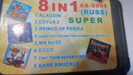 Сборник игр на Sega 8 в 1 AB-8005
1.Mr. Nutz
2.Aladdin
3.Ecco
4.Lotus 2
5.Prince. . фото 4